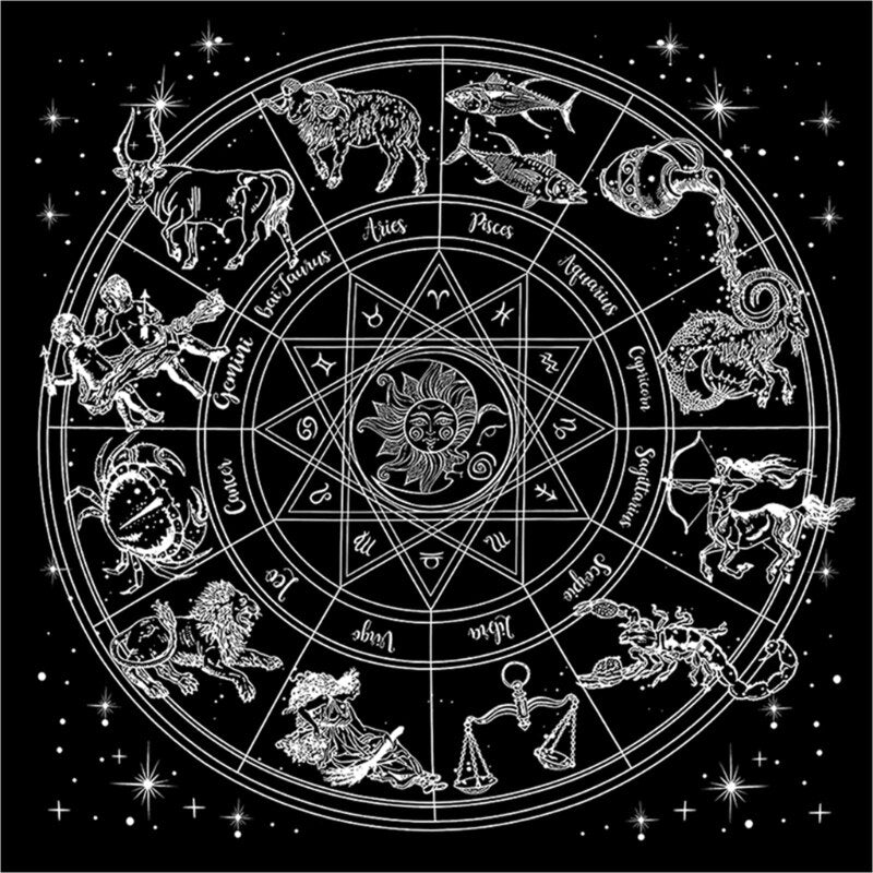 Zodiac Tarot Altar Cloth