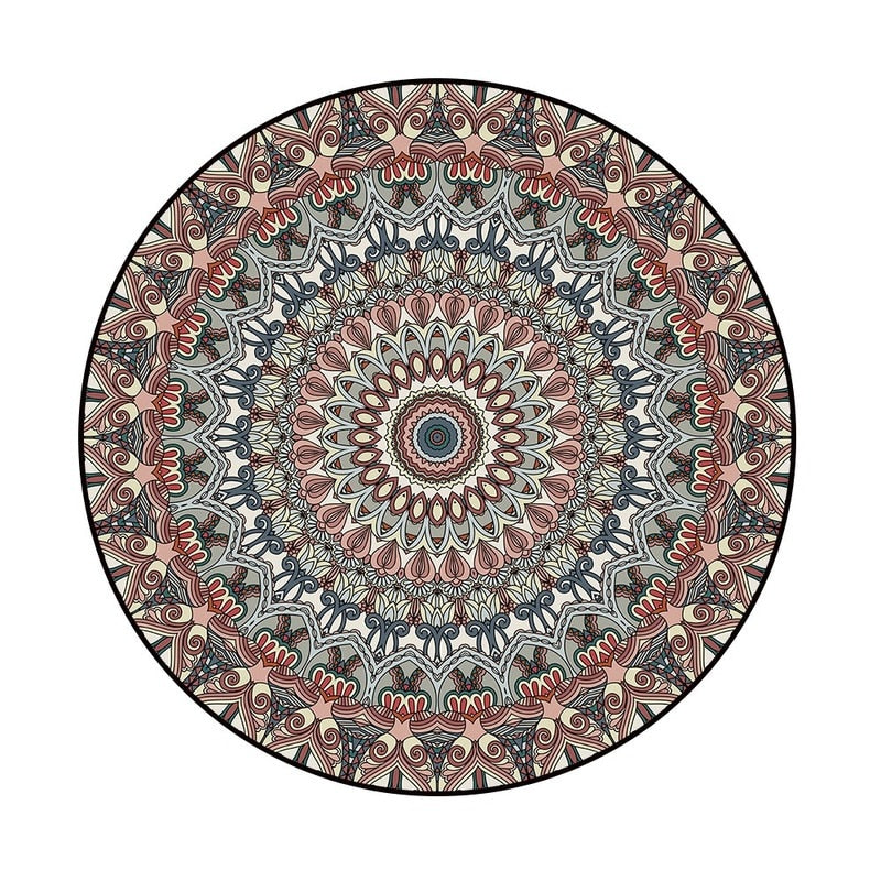 Bohemia Mandala Round Area Rug