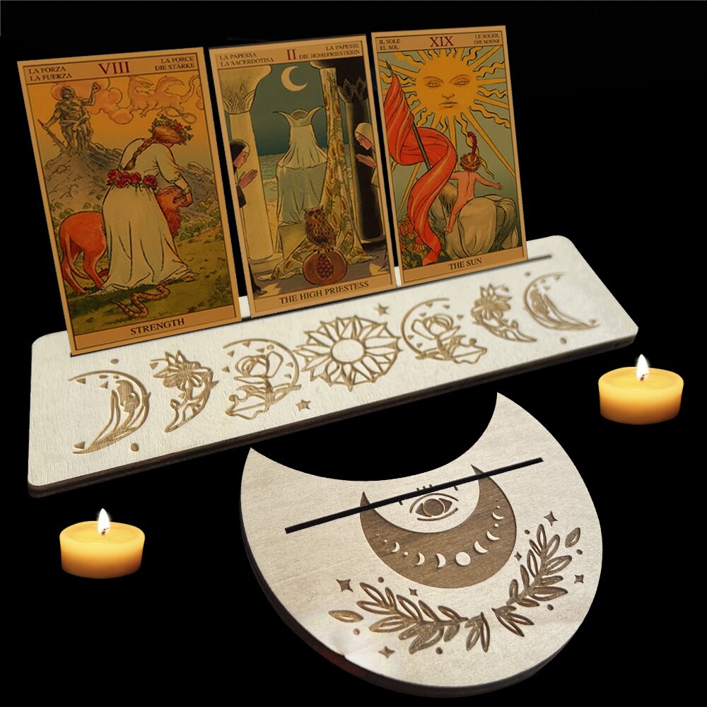 Wooden Tarot Card Base Altar Display