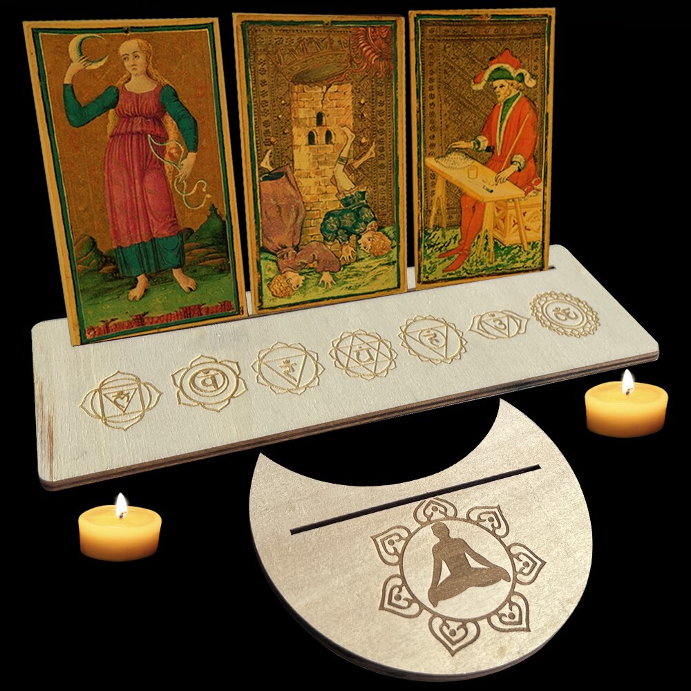 Wooden Tarot Card Base Altar Display