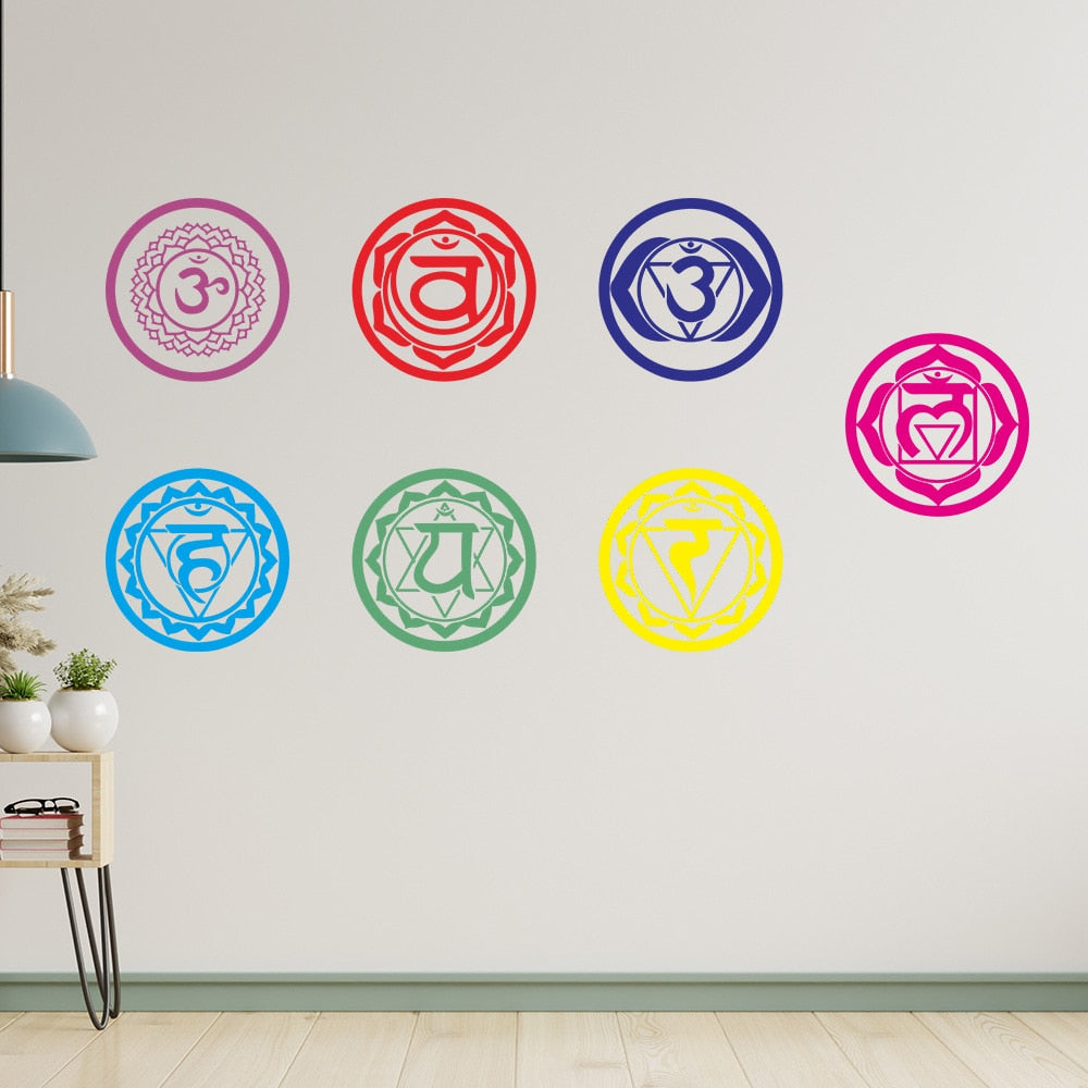 Chakras Vinyl Stickers Set