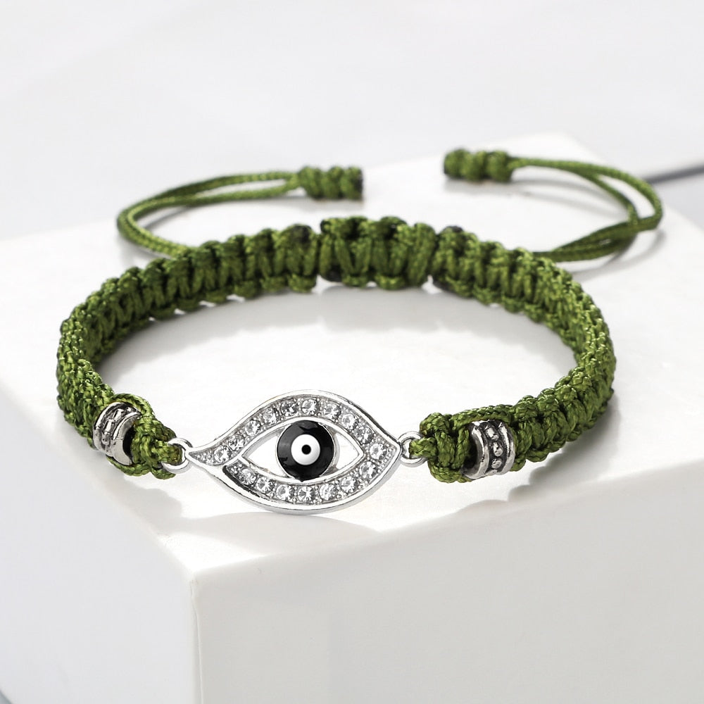 Black Evil Eye Braided Bracelet