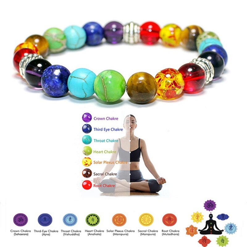 Chakra Reiki Healing Stone Bracelet