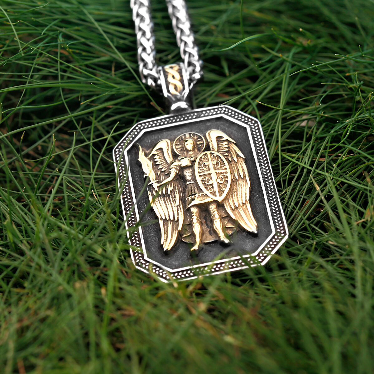 Archangels Warrior Shield Necklace