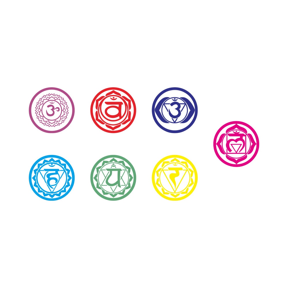 Chakras Vinyl Stickers Set