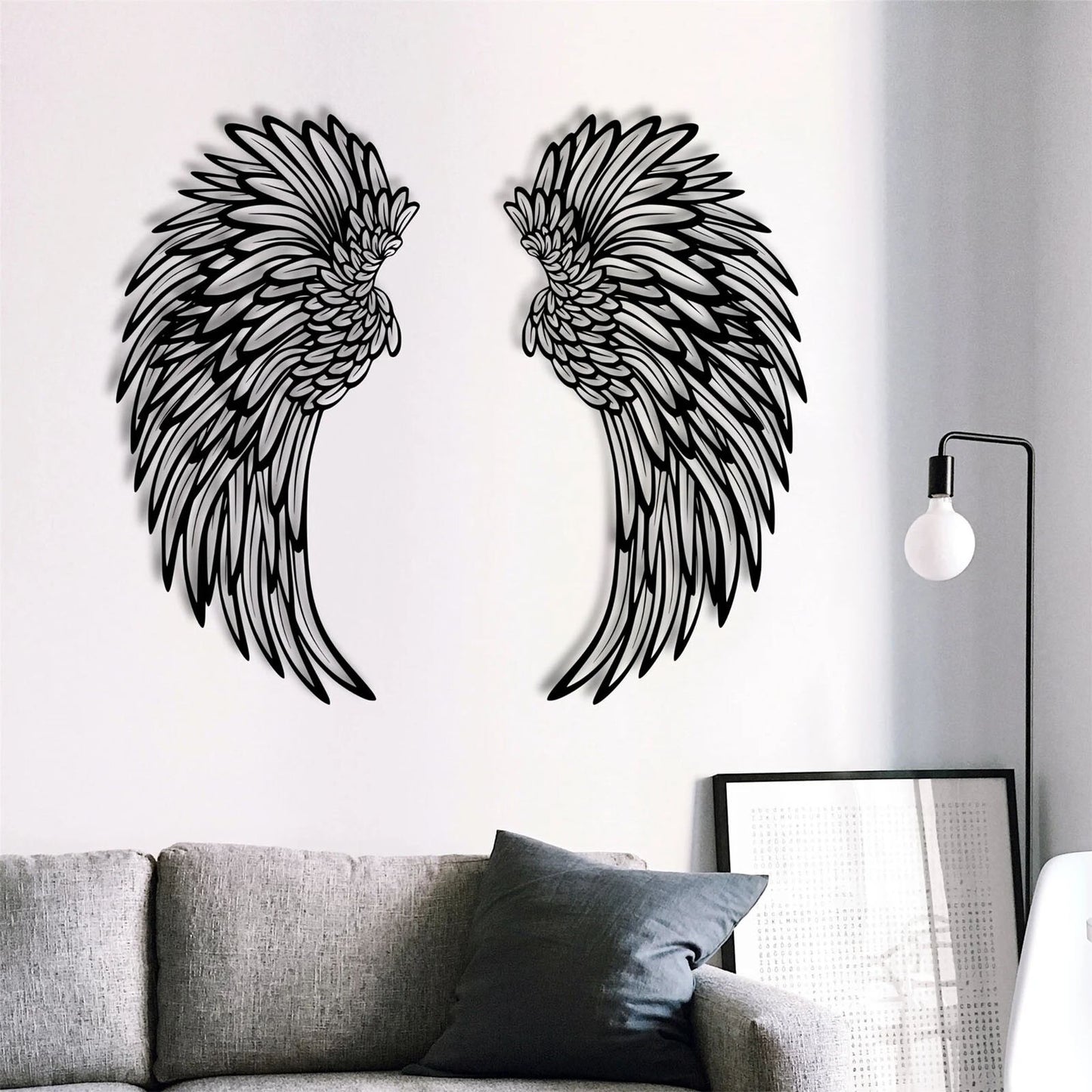 LED Angel Wings Wall Hanging