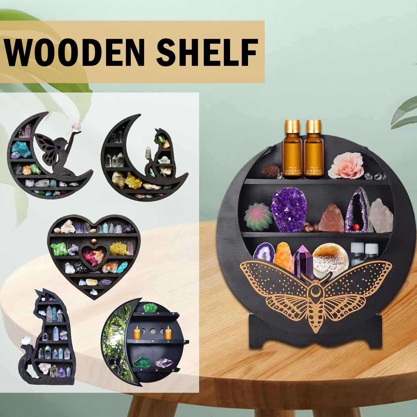 Crystal Wood Shelf