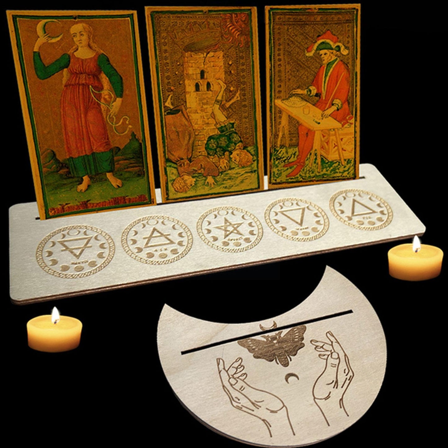 Wood Display For Tarot Cards