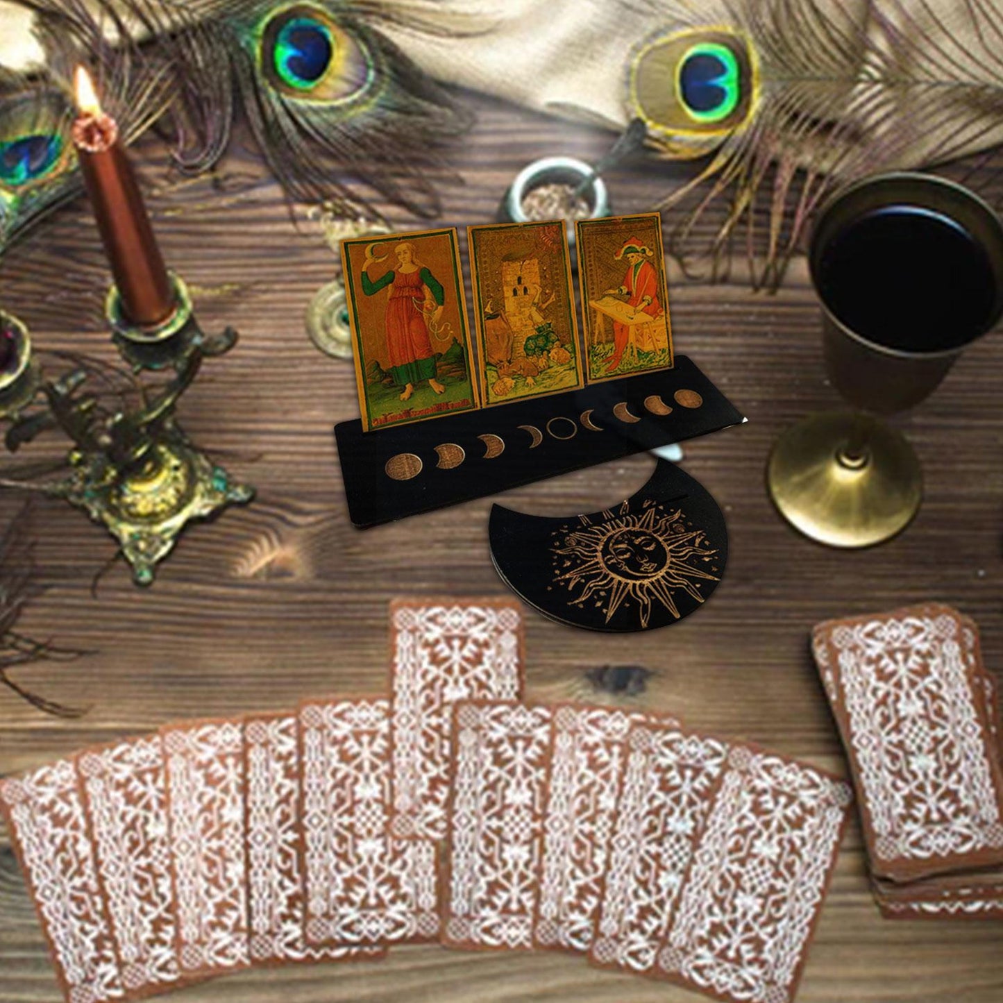 Wood Display For Tarot Cards