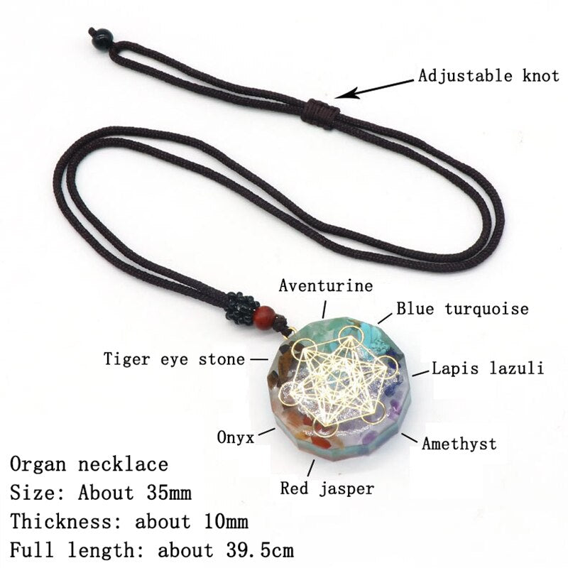 Natural Crystal Set / Orgonite Pendant