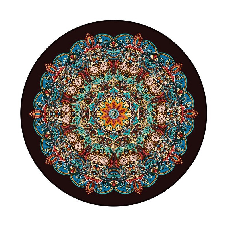 Bohemia Mandala Round Area Rug