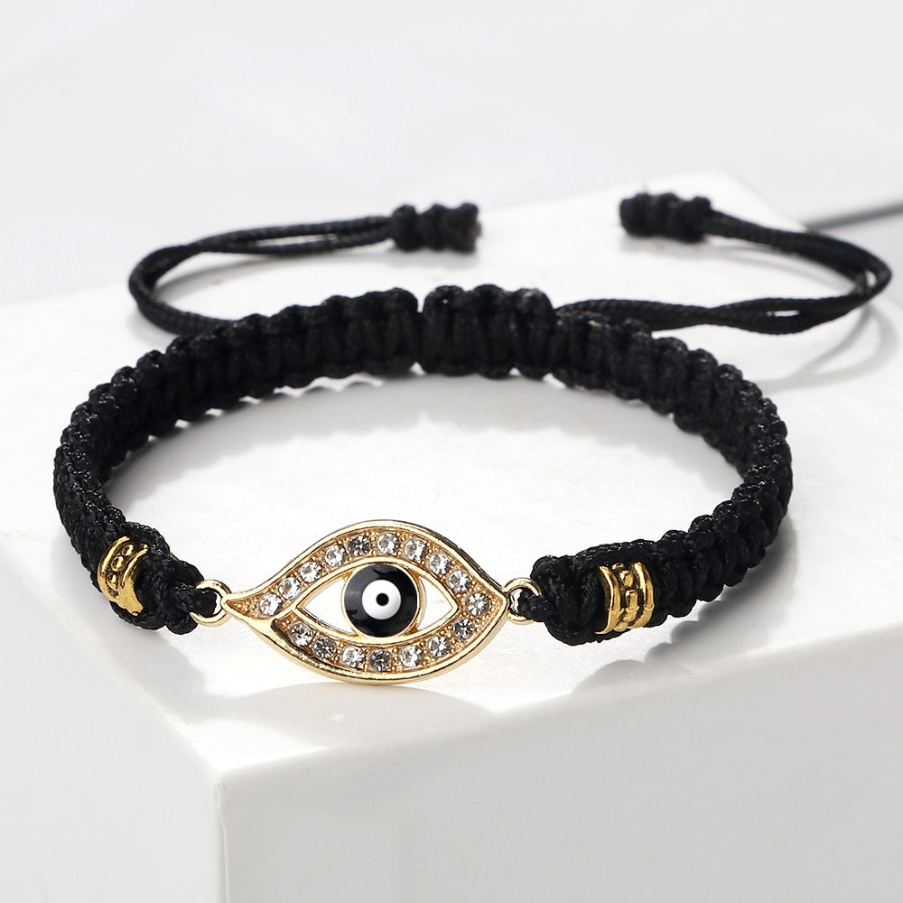 Black Evil Eye Braided Bracelet