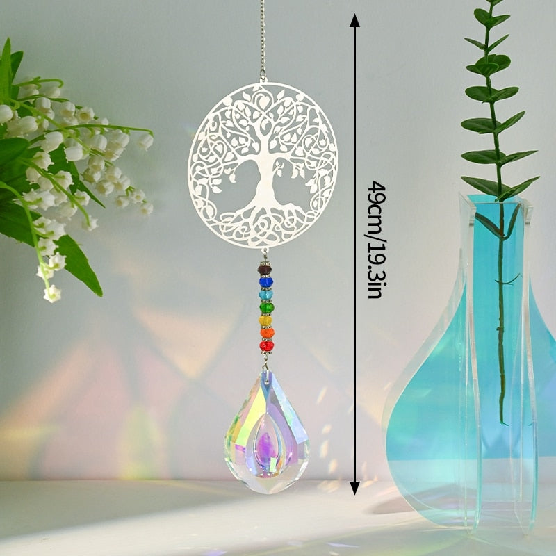 Crystals Suncatcher Wind Chimes