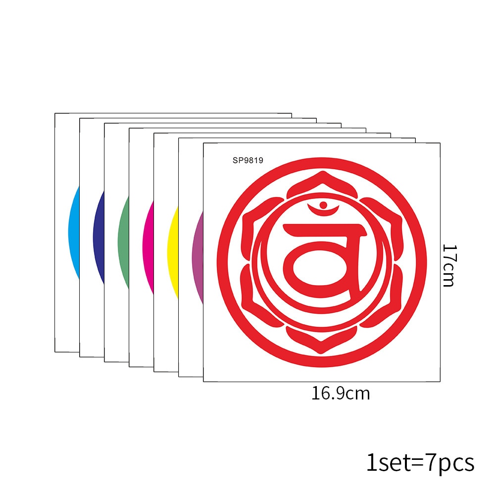 Chakras Vinyl Stickers Set