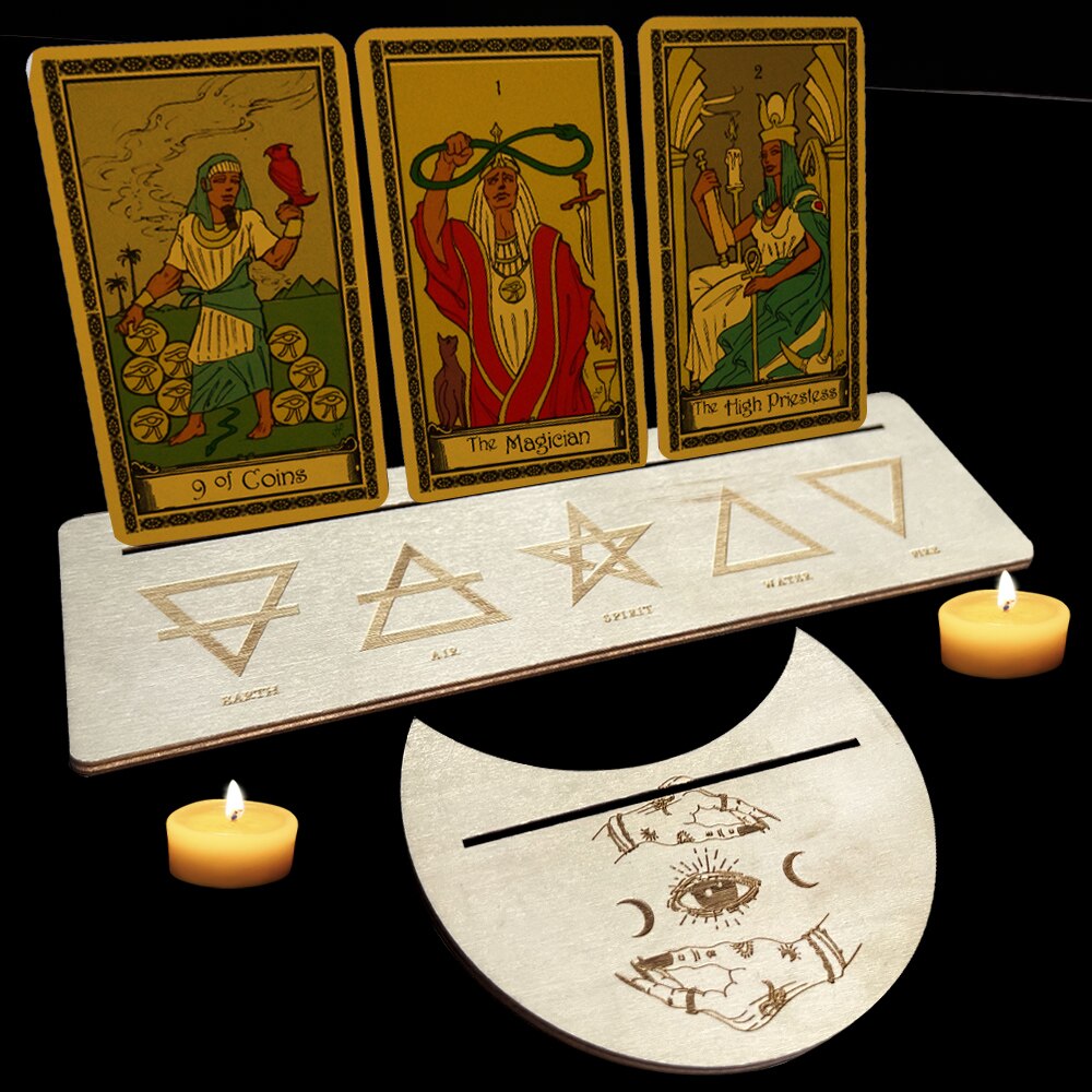 Wooden Tarot Card Base Altar Display