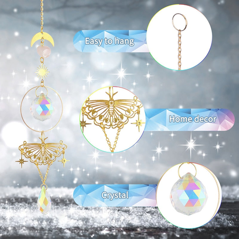 Crystals Suncatcher Wind Chimes