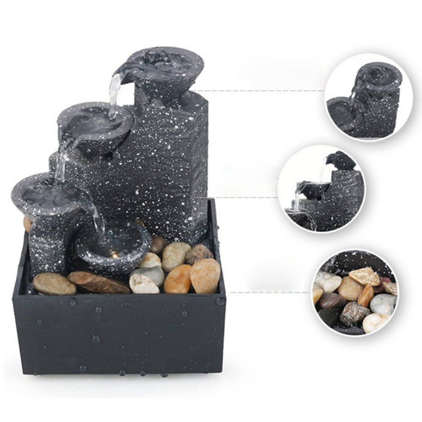 Feng Shui Tabletop LED Waterfall