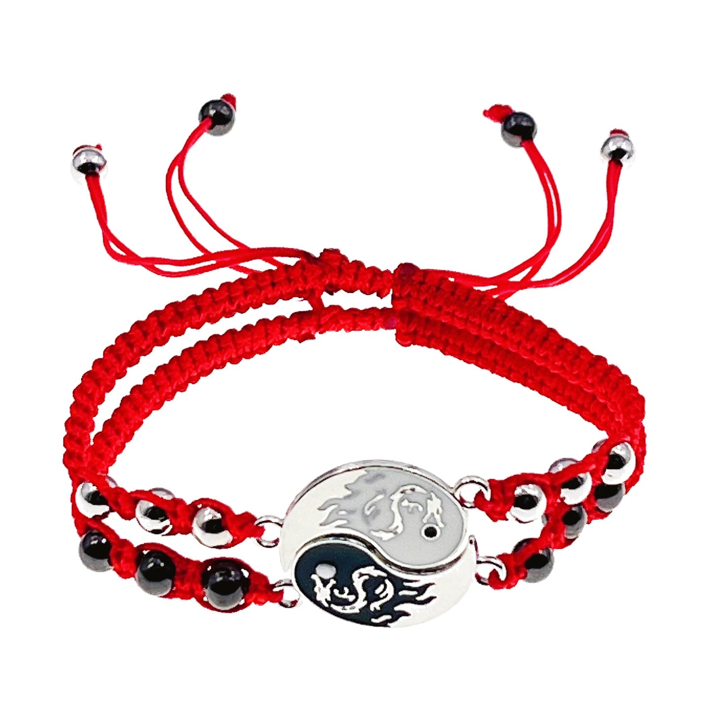 2 Piece Dragon Tai Chi Braided Bracelets