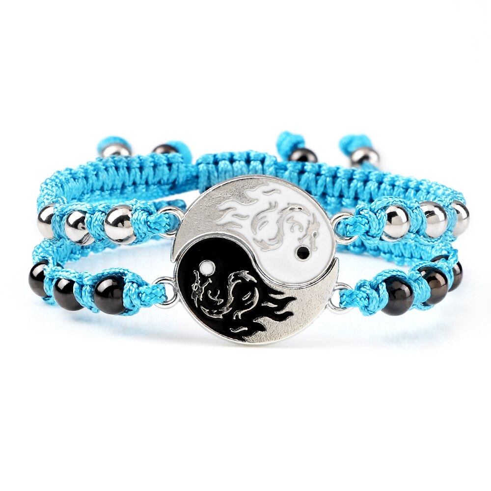 Yin Yang Dragon Couples Bracelets