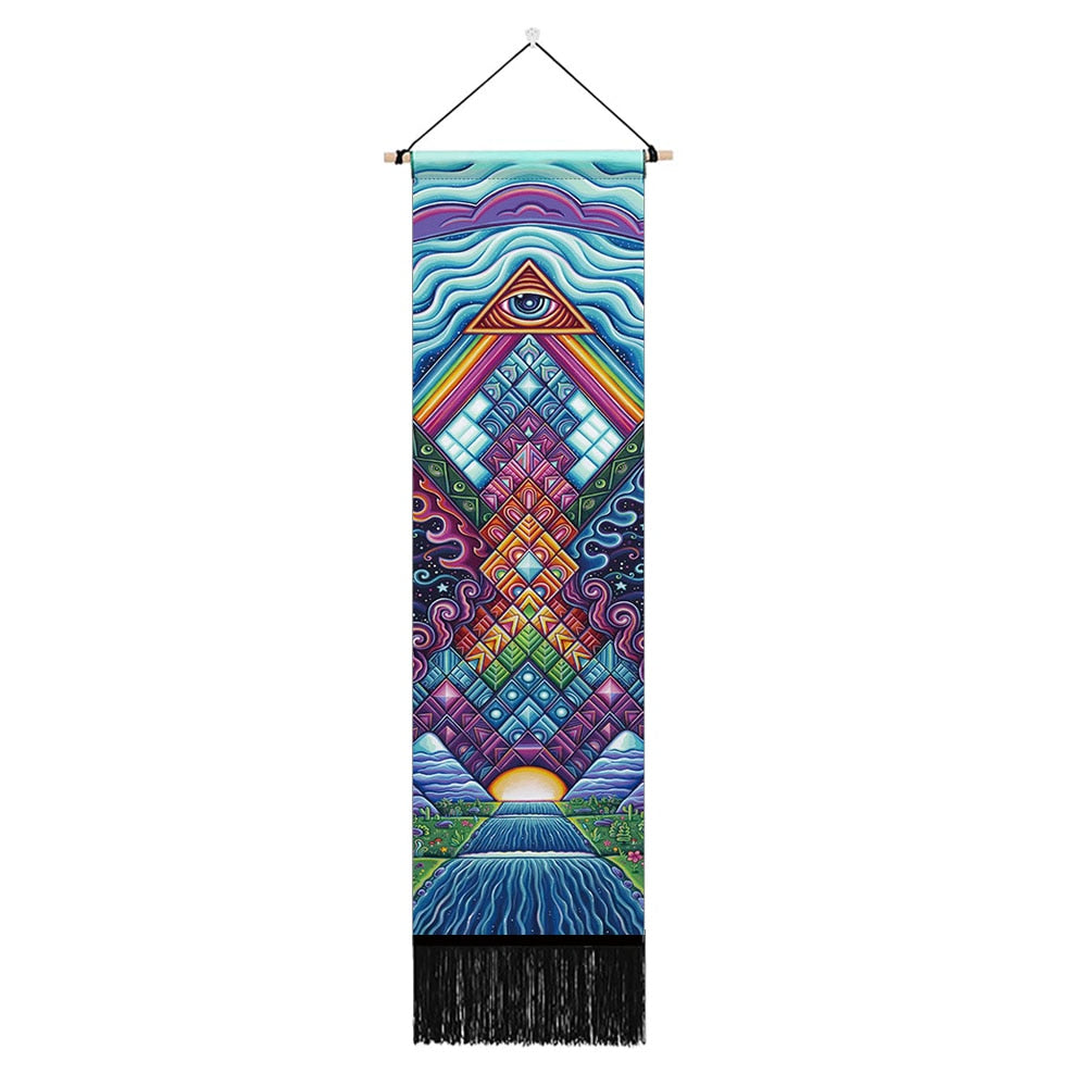 Seven Chakra Tapestry Vertical Wall Hanging