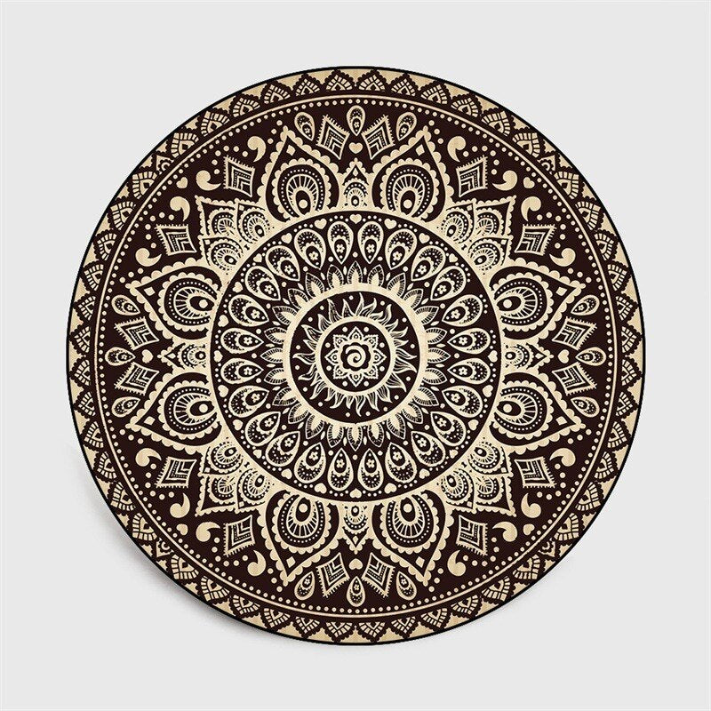 Bohemia Mandala Round Area Rug