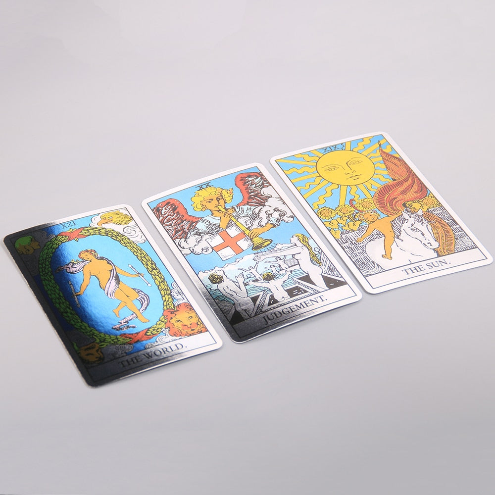 A.E. Waite Holographic Rainbow Tarot Cards