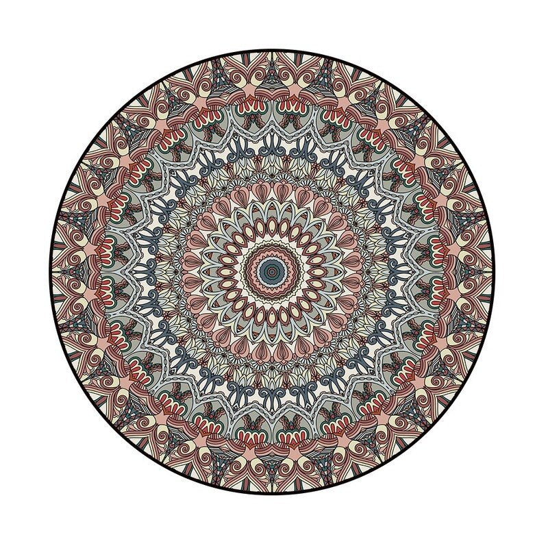 Bohemia Mandala Round Area Rug