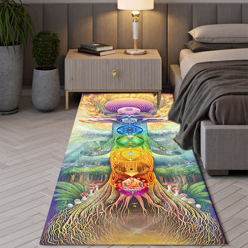 Bohemian Seven Chakras Anti-slip Rugs