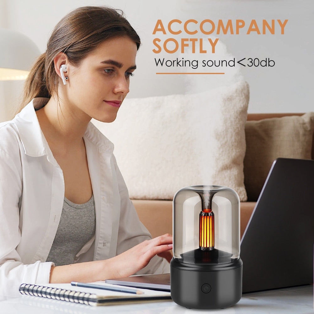 USB Portable LED Aroma Diffuser Air Humidifier