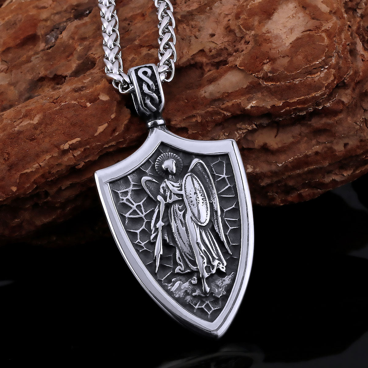 Archangels Warrior Shield Necklace