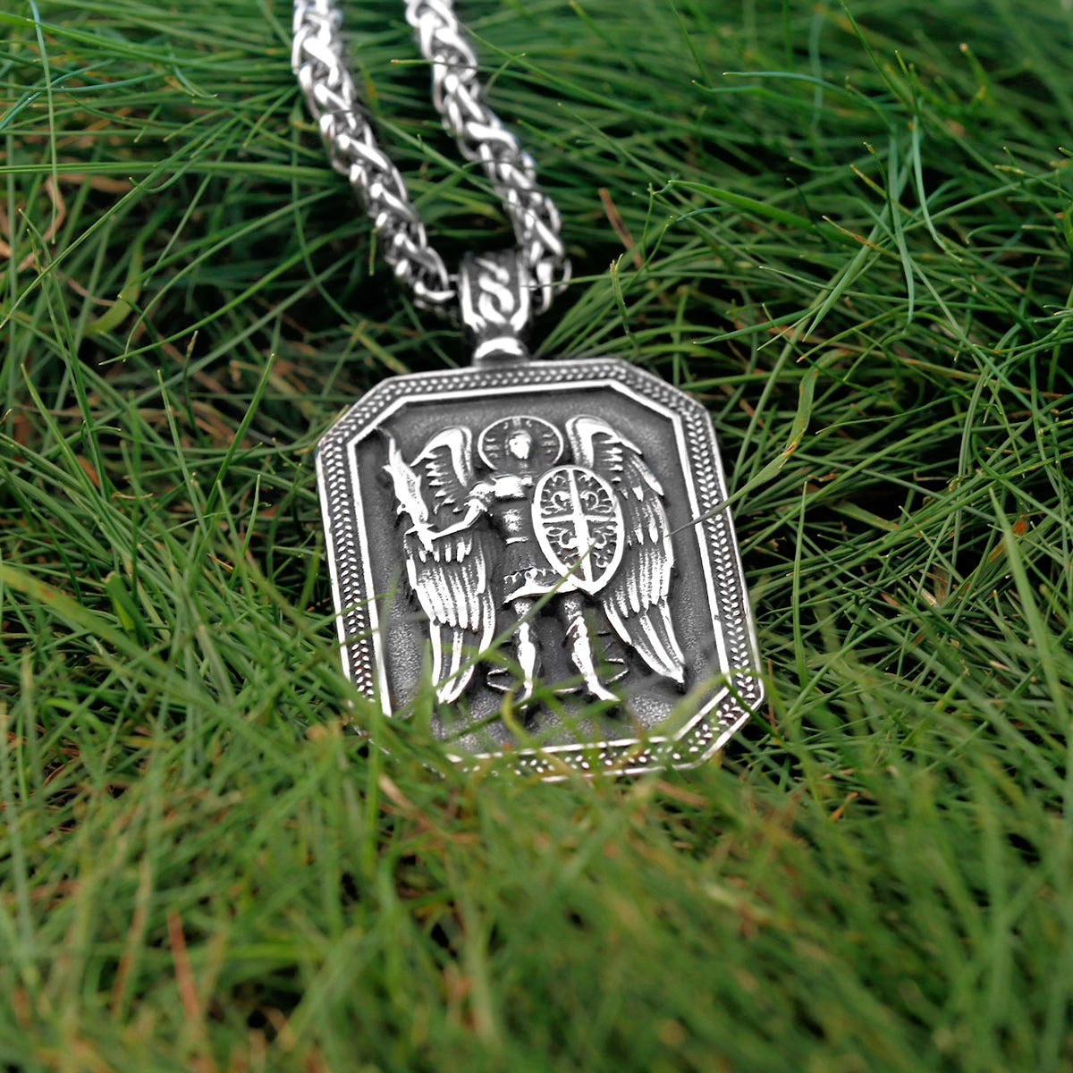 Archangels Warrior Shield Necklace