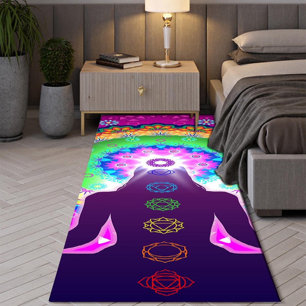 Bohemian Seven Chakras Anti-slip Rugs