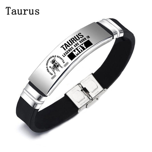 Taurus Engraved Bracelet