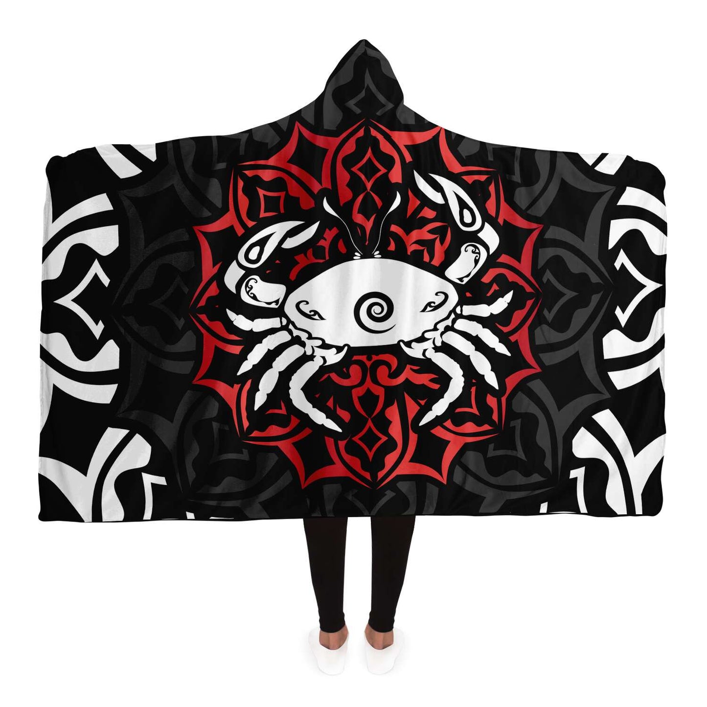 Cancer Zodiac Sign Hooded Security Blanket - Premium Sherpa