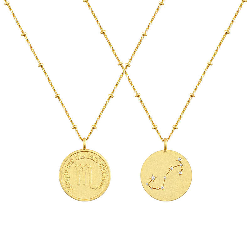 Scorpio Coin Necklace