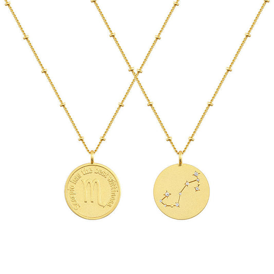 Scorpio Coin Necklace