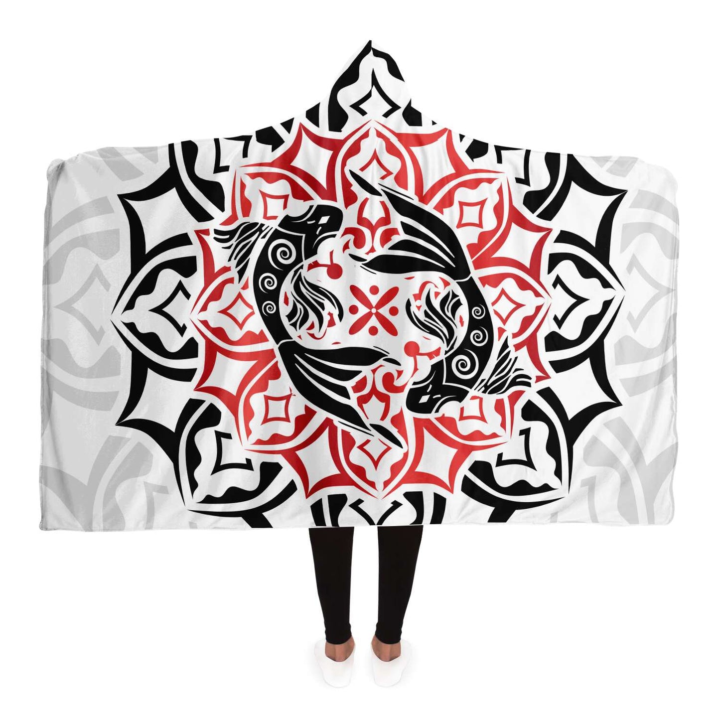 Pisces Zodiac Sign Hooded Security Blanket - Premium Sherpa