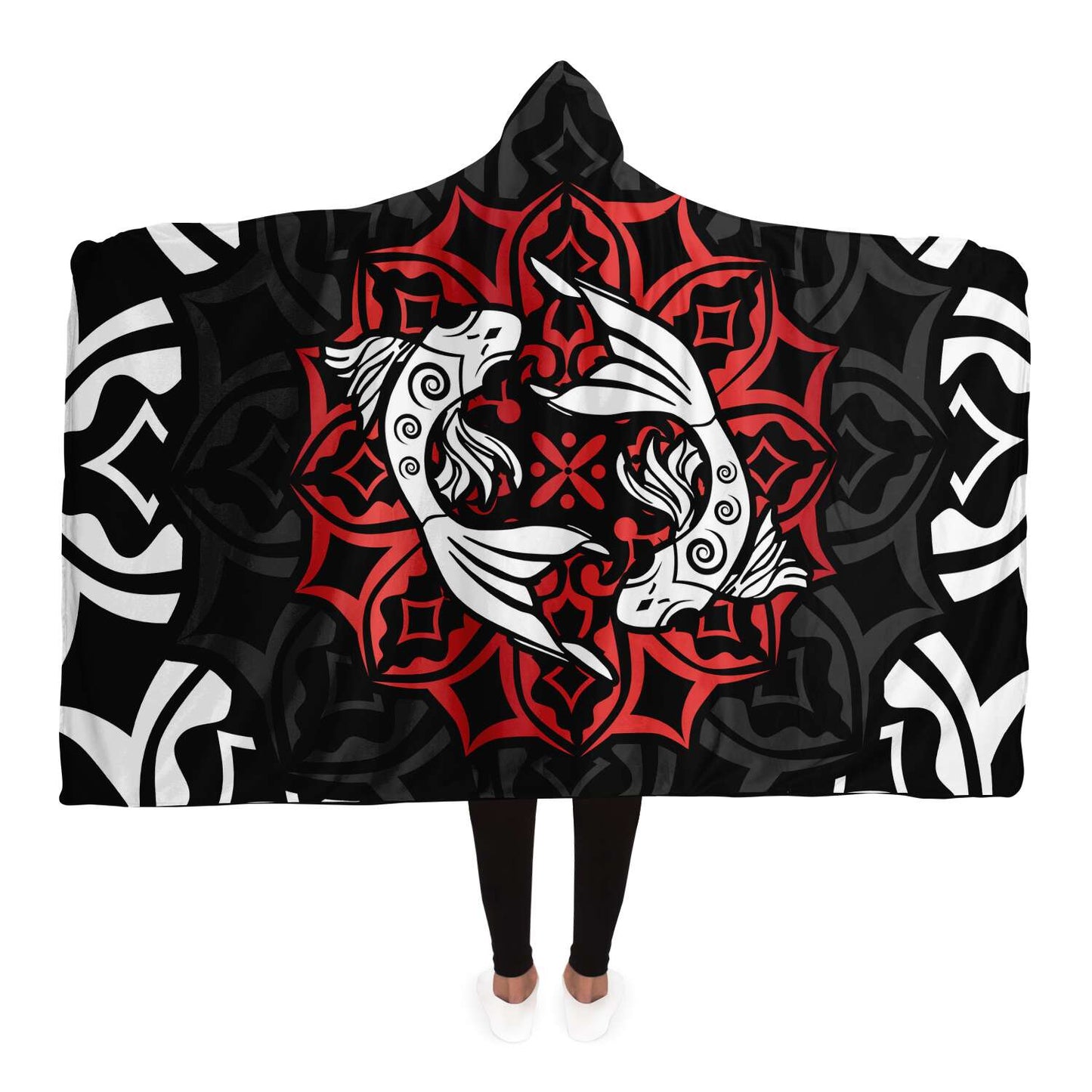 Pisces Zodiac Sign Hooded Security Blanket - Premium Sherpa