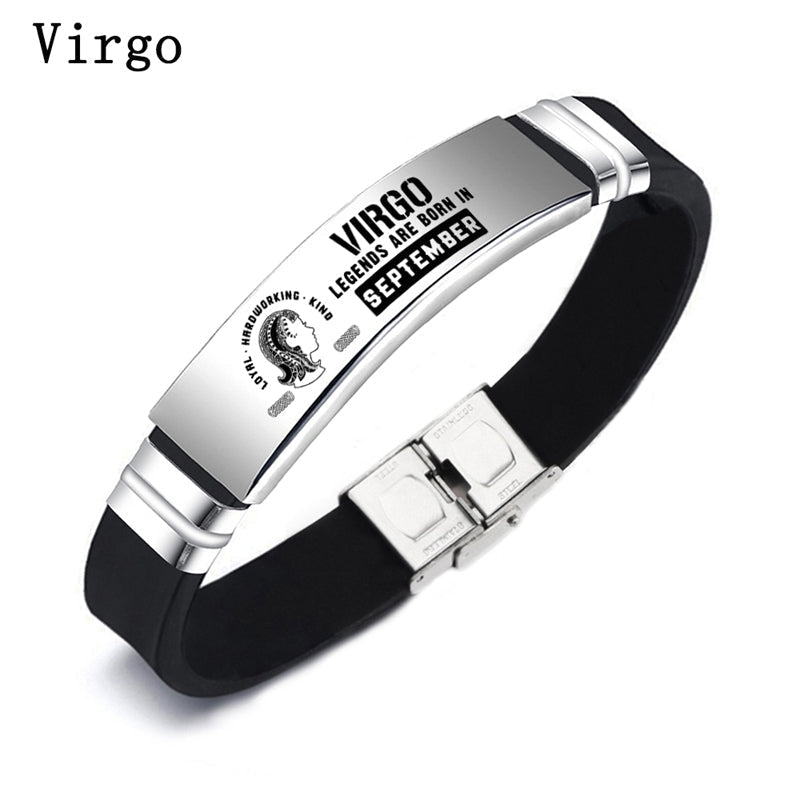 Virgo Engraved Bracelet