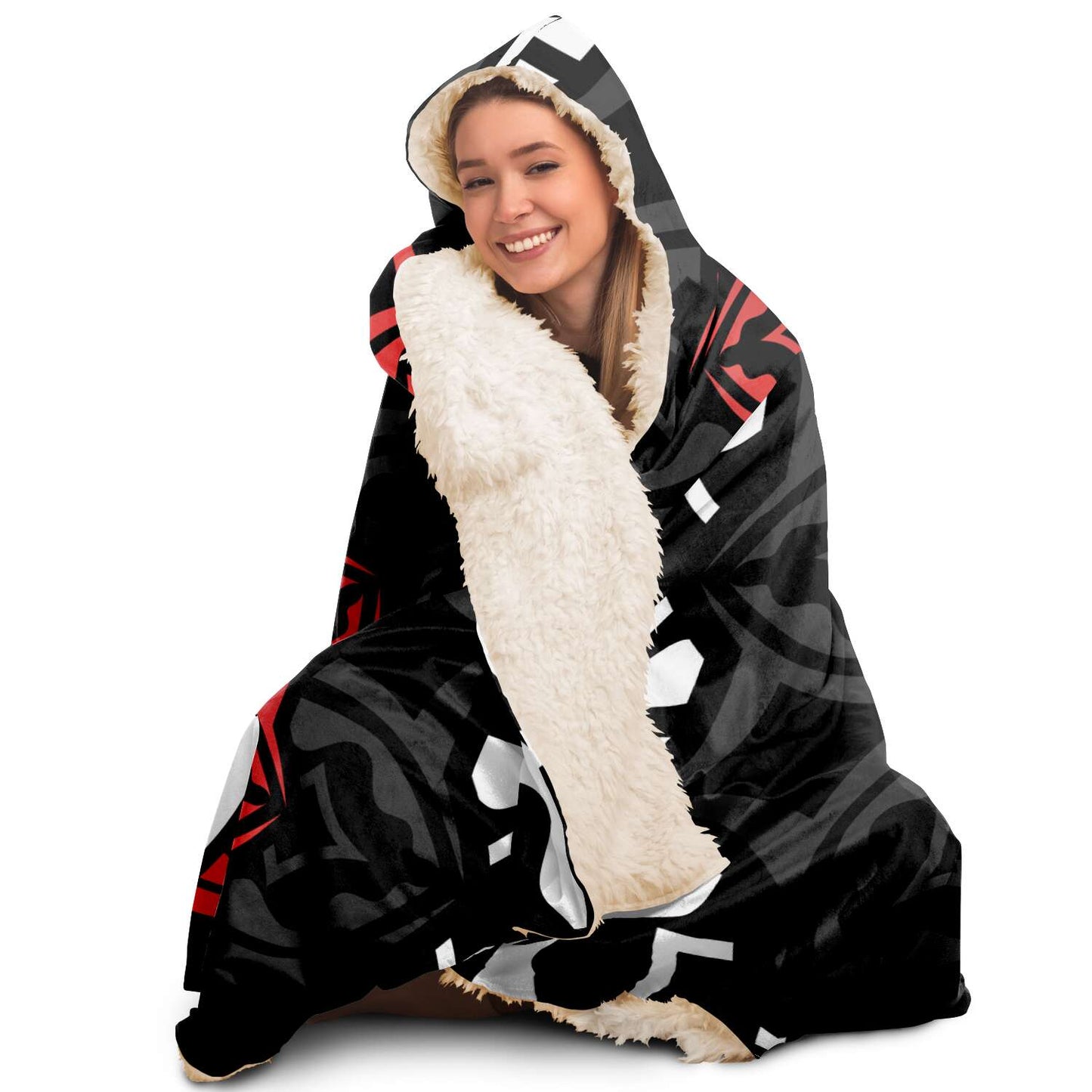 Aquarius Zodiac Sign Hooded Security Blanket - Premium Sherpa