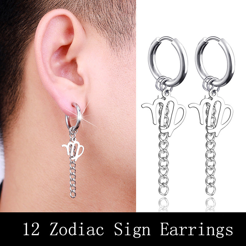 Zodiac Sign Dangle Earrings