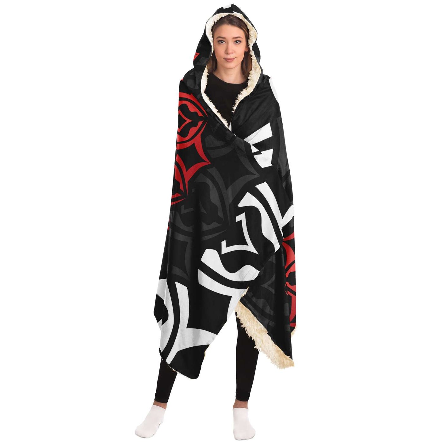 Aquarius Zodiac Sign Hooded Security Blanket - Premium Sherpa