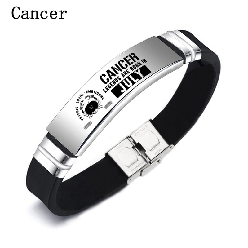 Cancer Engraved Bracelet