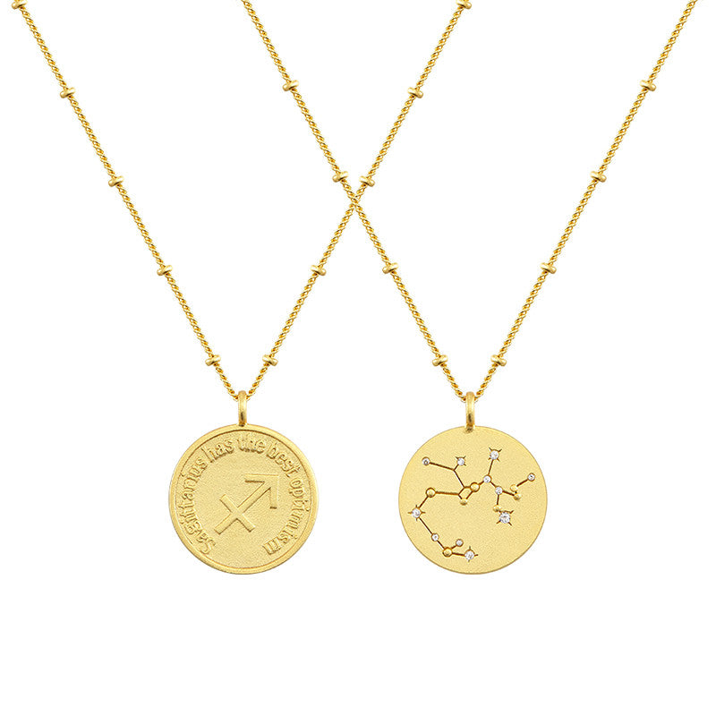 Sagittarius Coin Necklace