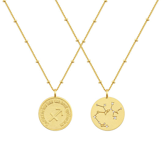 Sagittarius Coin Necklace