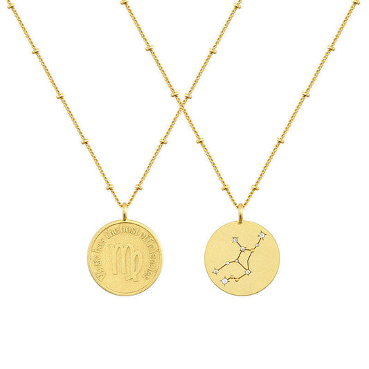 Virgo Coin Necklace