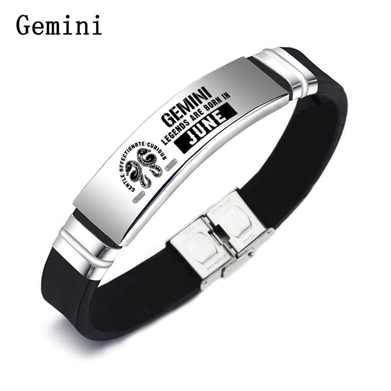 Gemini Engraved Bracelet