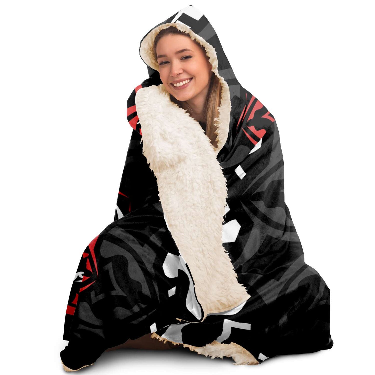 Gemini Zodiac Sign Hooded Security Blanket - Premium Sherpa