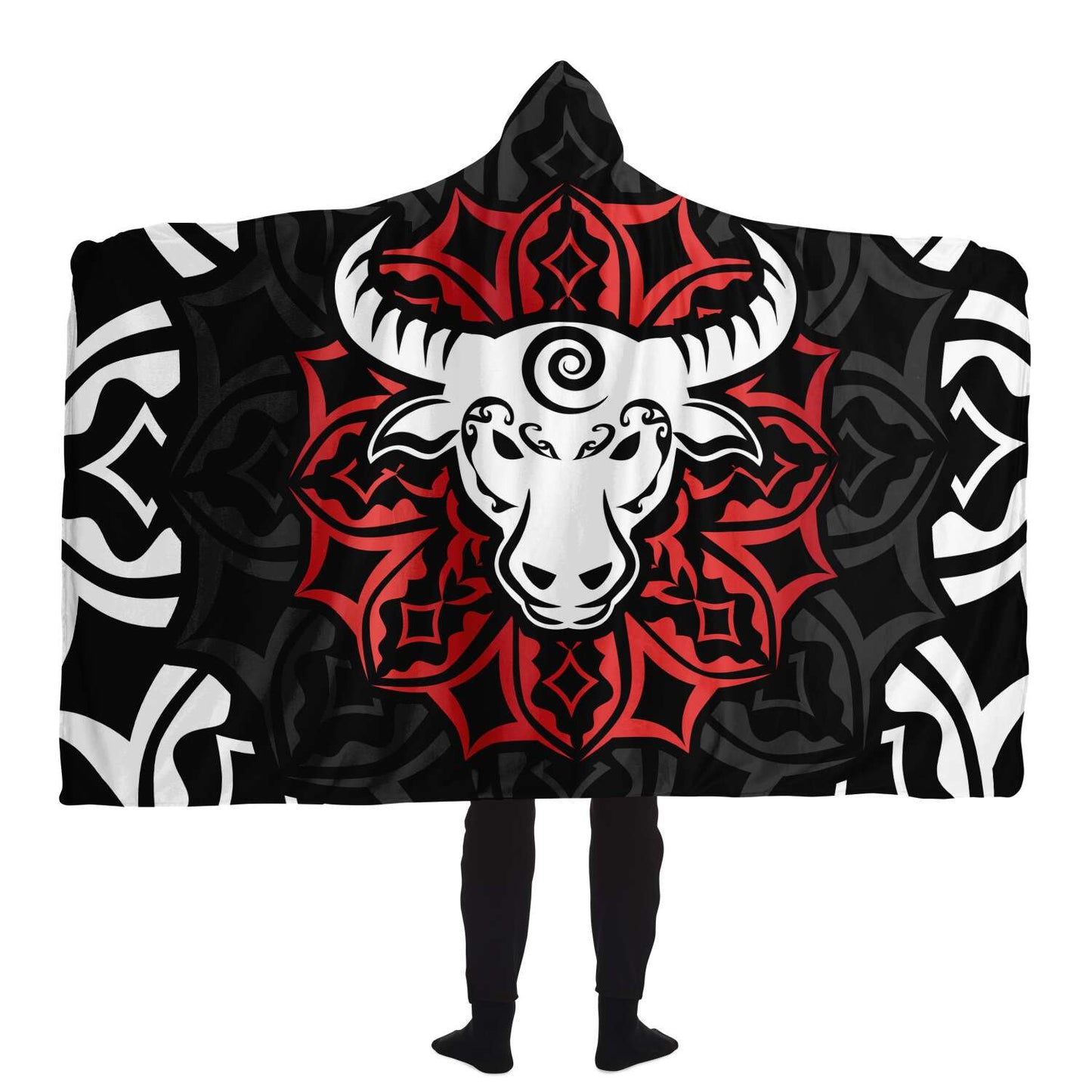 Taurus Zodiac Sign Hooded Security Blanket - Premium Sherpa