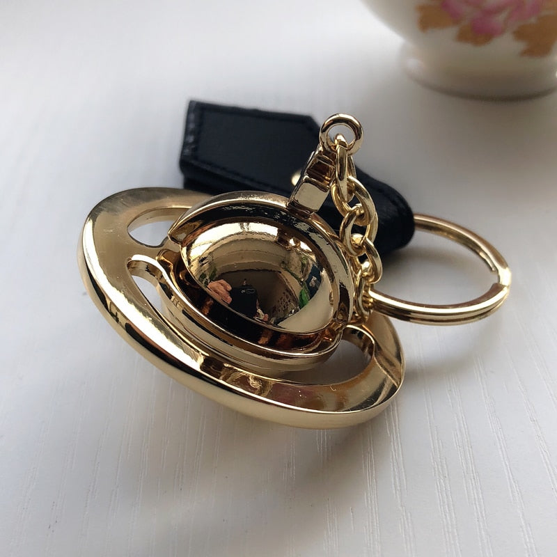 Saturn Planet Keyring